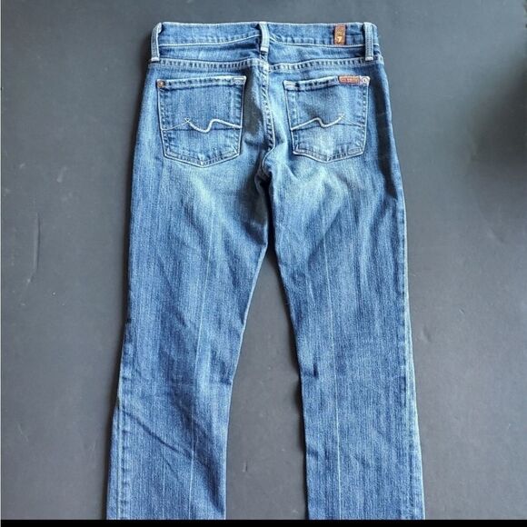 7 For All Mankind Straight Leg Jeans - Picture 7 of 9